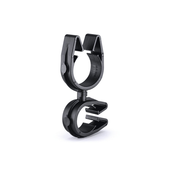 HellermannTyton 156-02162 | MOC Clip to MOC Clip Perpendicular, 19 mm, 26 mm Perpendicular, PA66HIRHSUV, Black, 1000/ctn