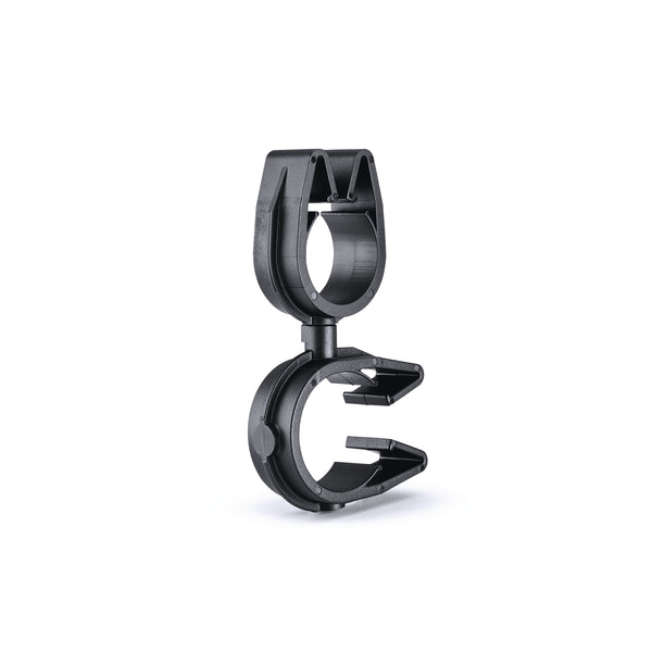 HellermannTyton 156-02184 | MOC Clip to MOC Clip Perpendicular, 22 mm, 19 mm Perpendicular, PA66HIRHSUV, Black, 1000/ctn