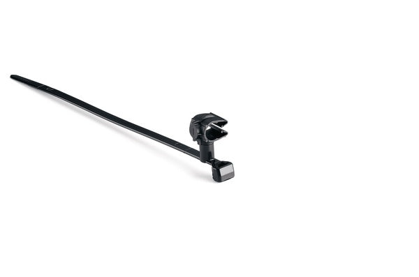 HellermannTyton 156-02241 | MOC Clip, 7 mm, Assembled to T50SVC Swivel Tie, PA66HIRHSUV, Black, 1000/ctn