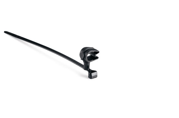 HellermannTyton 156-02243 | MOC Clip, 9 mm, Assembled to T50SVC Swivel Tie, PA66HIRHSUV, Black, 1000/ctn