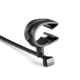 HellermannTyton 156-02246 | MOC Clip, 19 mm, Assembled to T50SVC Swivel Tie, PA66HIRHSUV, Black, 1000/ctn