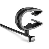 HellermannTyton 156-02247 | MOC Clip, 22 mm, Assembled to T50SVC Swivel Tie, PA66HIRHSUV, Black, 1000/ctn