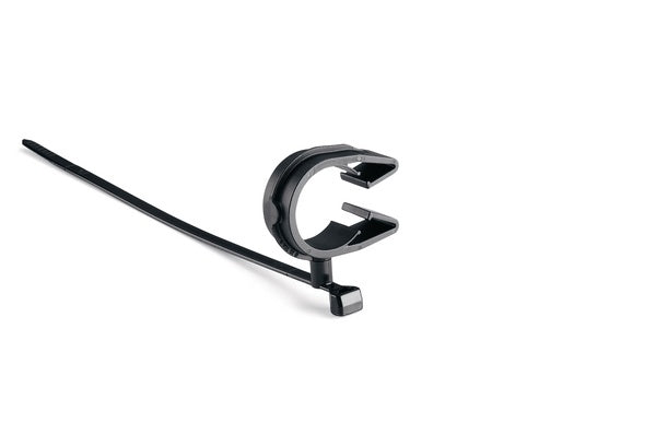 HellermannTyton 156-02247 | MOC Clip, 22 mm, Assembled to T50SVC Swivel Tie, PA66HIRHSUV, Black, 1000/ctn
