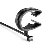 HellermannTyton 156-02248 | MOC Clip, 26 mm, Assembled to T50SVC Swivel Tie, PA66HIRHSUV, Black, 1000/ctn