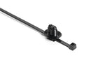 HellermannTyton 156-02265 | 2-Piece Cable Tie/Fir Tree Mount, Unassembled Set, 50mm Max Bundle, PA66HIRHSUV, Black, 3000/ctn