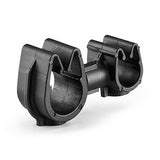 HellermannTyton 156-02296 | MOC Clip to MOC Clip, 6 mm, 9 mm, PA66HIRHSUV, Black, 1000/ctn