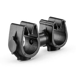 HellermannTyton 156-02317 | MOC Clip to MOC Clip, 8 mm, 9 mm, PA66HIRHSUV, Black, 1000/ctn