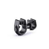HellermannTyton 156-02327 | MOC Clip to MOC Clip, 9 mm, 12 mm, PA66HIRHSUV, Black, 1000/ctn