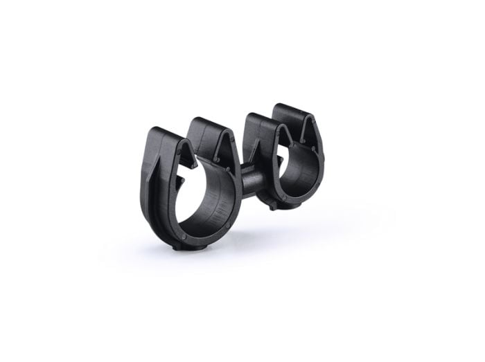 HellermannTyton 156-02336 | MOC Clip to MOC Clip, 10 mm, 14 mm, PA66HIRHSUV, Black, 2000/ctn