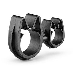 HellermannTyton 156-02338 | MOC Clip to MOC Clip, 10 mm, 19 mm, PA66HIRHSUV, Black, 1000/ctn