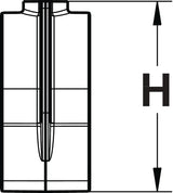 HellermannTyton 156-02351 | MOC Clip to MOC Clip, 14 mm, 19 mm, PA66HIRHSUV, Black, 1000/ctn
