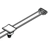 HellermannTyton 156-02434 | 2-Piece Cable Tie/Fir Tree Mount, 6.5mm Hole and M8 Threaded Hole, PA46, Brown, 1200/ctn