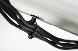 HellermannTyton 156-02513 | Cable Tie with Button Mount, 0.35" Hole Dia, 0.12" Max Panel, 0.07" Max Tie Width, PA66HIRHSUV, Blk, 1000/pkg