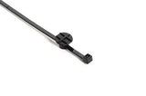 HellermannTyton 156-02513 | Cable Tie with Button Mount, 0.35" Hole Dia, 0.12" Max Panel, 0.07" Max Tie Width, PA66HIRHSUV, Blk, 1000/pkg