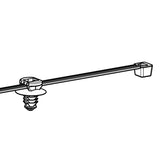 HellermannTyton 156-02517 | 2-Piece Cable Tie/Fir Tree Mount, 8.0"L, .024"-.138" Panel Thickness", PA66HIRHSUV, Black, 5,000/ctn