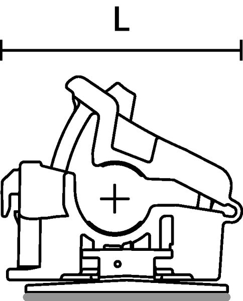 HellermannTyton 156-02654 | In-Line Ratchet Clamp, 1.42" - 2.0" Bundle Dia., MB5A, PA66HIRHSUV, Black, 200/CTN