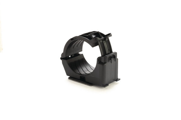 HellermannTyton 156-02654 | In-Line Ratchet Clamp, 1.42" - 2.0" Bundle Dia., MB5A, PA66HIRHSUV, Black, 200/CTN
