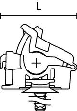 HellermannTyton 156-02713 | In-Line Ratchet Clamp, 1.42" - 2.0" Bundle Dia., FT7X12, PA66HIRHSUV, Black, 25/Box