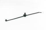 HellermannTyton 156-04091 | 2-Piece Cable Tie/Fir Tree Mount, 8.0"L, 0.26 - 0.28" Mounting Hole Diameter, Pa66Hs, Black, 500/Pkg
