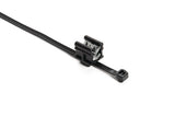 HellermannTyton 156-04601 | Outside Serrated Cable Tie & Edge Clip, 6.0" Long, Ec19, 3-6 Mm Panel, 50Lb, Pa66Hs, Black, 500/Pkg