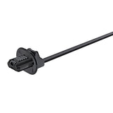 HellermannTyton 157-00014 | 1-Piece Cable Tie/Fir Tree Mount with Disc, 6.5"L, 6.2 - 12.2 mm, PA66HS, Black, 500/pkg
