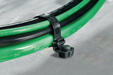 HellermannTyton 157-00035 | Wide Strap Cable Tie With 8Mm Stud Mount, 12.7" Long, 0.5" Wide, Pa66Hirhsuv, Black, 300/Bg