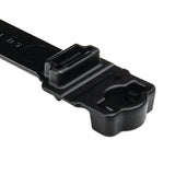 HellermannTyton 157-00035 | Wide Strap Cable Tie With 8Mm Stud Mount, 12.7" Long, 0.5" Wide, Pa66Hirhsuv, Black, 300/Bg
