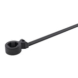 HellermannTyton 157-00040 | 1-Pc Cable Tie/Oval Stud Mount, 6.0" Long, Pa66Hs, Black, 500/Pkg