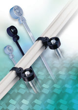 HellermannTyton 157-00040 | 1-Pc Cable Tie/Oval Stud Mount, 6.0" Long, Pa66Hs, Black, 500/Pkg