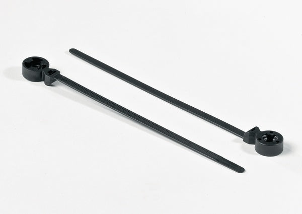 HellermannTyton 157-00040 | 1-Pc Cable Tie/Oval Stud Mount, 6.0" Long, Pa66Hs, Black, 500/Pkg