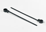 HellermannTyton 157-00040 | 1-Pc Cable Tie/Oval Stud Mount, 6.0" Long, Pa66Hs, Black, 500/Pkg
