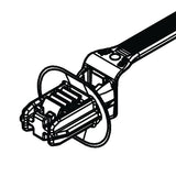 HellermannTyton 157-00054 | 1-Pc Cable Tie/Fir Tree Mount With Disc, 8.5"L, 7–12 Mm Mounting Hole, Pa66Hs, Black, 500/Pkg