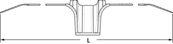 HellermannTyton 157-00060 | Stand Off Dual Clamp Tie, 26.10" Long, .31" Stud Dia, PA66HIRHSUV, Black, 250/pkg