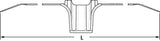 HellermannTyton 157-00060 | Stand Off Dual Clamp Tie, 26.10" Long, .31" Stud Dia, PA66HIRHSUV, Black, 250/pkg