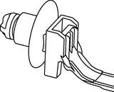 HellermannTyton 157-00068 | 1-Pc Cable Tie/Fir Tree Mount, 6.7" Long, Mounting Hole Diameter 0.24" - 0.26", Pa66, Gray, 500/Pkg