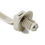 HellermannTyton 157-00068 | 1-Pc Cable Tie/Fir Tree Mount, 6.7" Long, Mounting Hole Diameter 0.24" - 0.26", Pa66, Gray, 500/Pkg