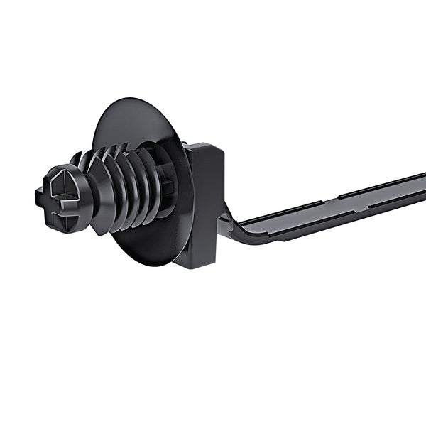 HellermannTyton 157-00068 | 1-Pc Cable Tie/Fir Tree Mount, 6.7" Long, Mounting Hole Diameter 0.24" - 0.26", Pa66, Gray, 500/Pkg