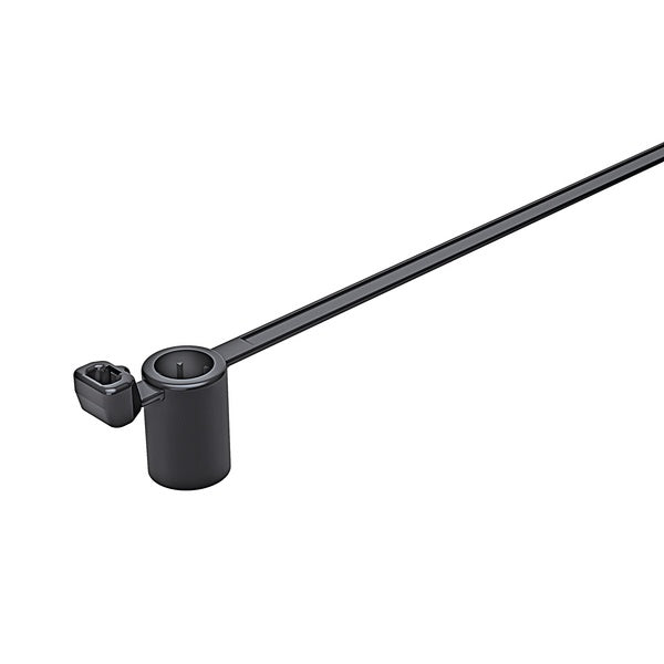 HellermannTyton 157-00083 | Standoff Stud Mount Tie, 6.0 mm studs, 6.0" Long, PA66HS, Black, 1000/pkg