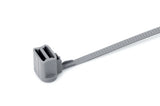 HellermannTyton 157-00105 | 1-Pc Cable Tie/Oval Stud Mount, 6.6" Long, 50Lb Tensile, With Thumb Bar, Pa66Hs, Black, 3000/Pkg