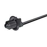HellermannTyton 157-00115 | 1-Piece Cable Tie/Fir Tree Mount with Disc, 6.4"L, Mounting Hole Diameter .30"-.33", PA46, Grey, 1000/pkg