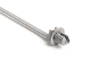 HellermannTyton 157-00115 | 1-Piece Cable Tie/Fir Tree Mount with Disc, 6.4"L, Mounting Hole Diameter .30"-.33", PA46, Grey, 1000/pkg
