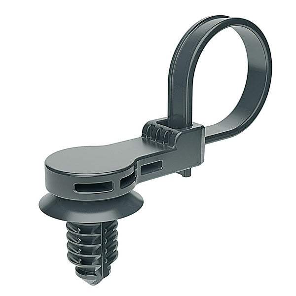HellermannTyton 157-00145 | 1-Pc Cable Tie/Offset Fir Tree With Disc, 12.5 Mm Offset, 8.5"L, 6.1–7Mm Hole, Pa66Hirhsuv, Black, 4000/Pkg