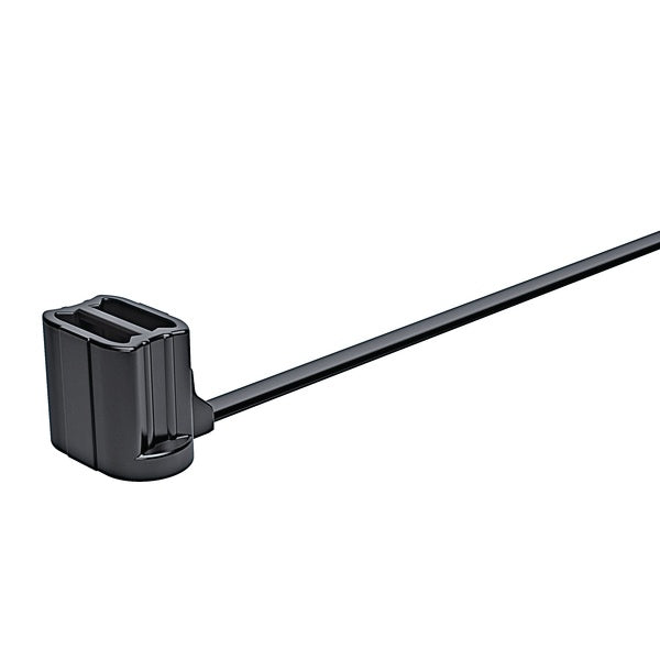 HellermannTyton 157-00151 | 1-Piece Cable Tie/Oval Stud Mount, Designed for 5.0-6.0 mm stud, 6.0" Long, PA66HS, Gray, 1000/bag