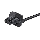 HellermannTyton 157-00154 | 1-Piece Cable Tie/Fir Tree Mount with Disc, 6.6"L, 6.2 - 13.0 mm, PA66HS, Grey, 1000/pkg