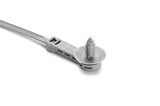 HellermannTyton 157-00167 | 1-Piece Cable Tie/Fir Tree Mount, 25mm Offset, 9.1" Long, FT6 Hole, 50lb, PA66HIRHS, Gray, 500/pkg