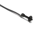 HellermannTyton 157-00197 | 1-Piece Cable Tie/Offset Fir Tree with Disc, 25 mm, FT6, 8" Tie, 50lb Tensile Strength, PA66HIRHS, Black, 500/pkg