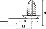 HellermannTyton 157-00215 | 1-Piece Cable Tie/Fir Tree Mount, 8.8"L, 0.3" - 0.33" Mounting Hole, PA66HIRHSUV, Black, 500/pkg