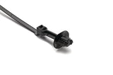 HellermannTyton 157-00219 | 1-Piece Cable Tie/Fir Tree Mount with Disc, 9.6"L, 6.2 - 13.0 mm, PA66HIRHS, Black, 500/bag