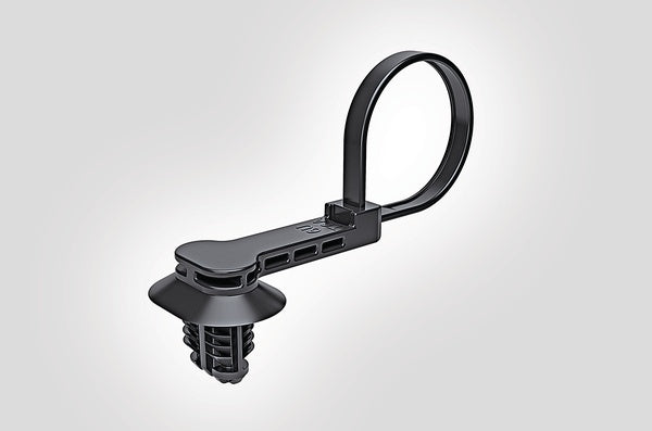 HellermannTyton 157-00222 | 1-Piece Cable Tie/Fir Tree Mount with Disc, 9"L, 6.2 - 13.0 mm, PA66HIRHS, Black, 500/bag