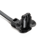 HellermannTyton 157-00224 | 1-Piece Cable Tie/Fir Tree Mount with Disc, 8.5"L, 6.2 - 13.0 mm, PA66HIRHS, Black, 500/bag